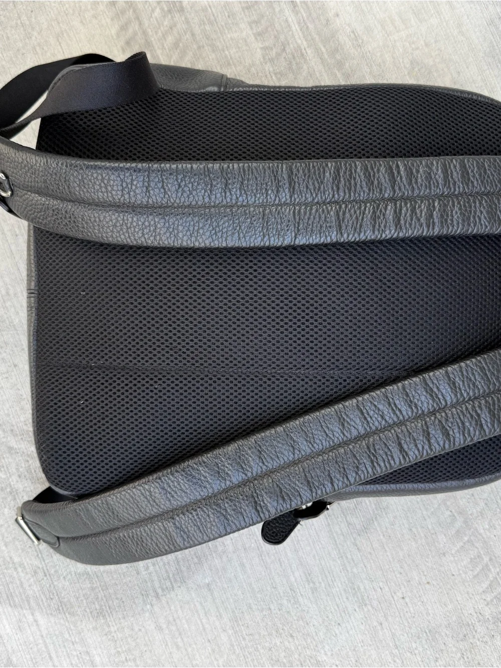 Coach Black Pebbled Leather Backpack